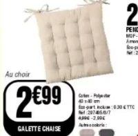 GALETTE CHAISE