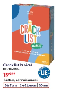 Crack list la récré