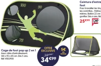 Cage de foot pop up 2 en 1