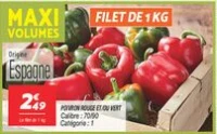 Poivron rouge et/ou vert