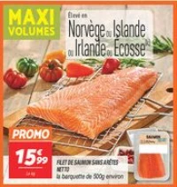 Filet de saumon sans arêtes 