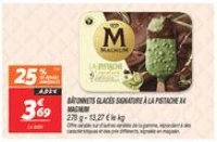 Bâtonnets glacés signature à la pistache x4