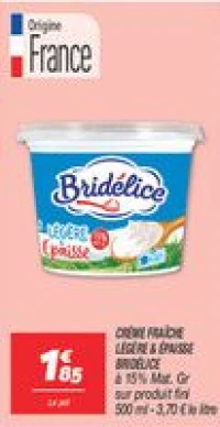Crème fraîche légère & épaisse 