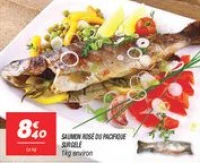 Saumon rosé du pacifique surgelé 