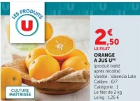 ORANGE A JUS U