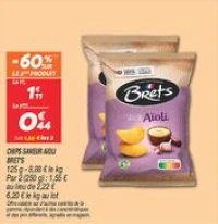 Chips saveur aïoli