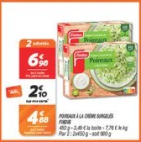 Poireaux à la crème surgelés 
