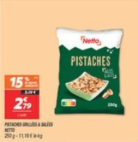 Pistaches grillées & salées