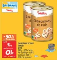 Champignons de paris émincés