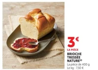 BRIOCHE TRESSÉE NATURE