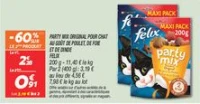 Party mix original pour chat au goût de poulet, de foie et de dinde