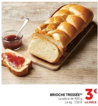 BRIOCHE TRESSÉE
