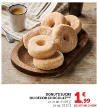 DONUTS SUCRE OU DÉCOR CHOCOLAT