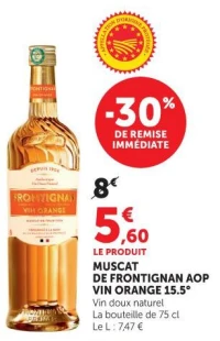 MUSCAT DE FRONTIGNAN AOP VIN ORANGE 15.5°