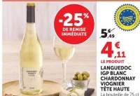 LANGUEDOC IGP BLANC CHARDONNAY VIOGNIER TÊTE HAUTE