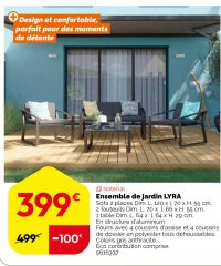 Ensemble de jardin LYRA