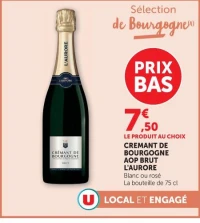 CREMANT DE BOURGOGNE AOP BRUT L'AURORE
