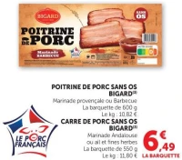 POITRINE DE PORC SANS OS BIGARD