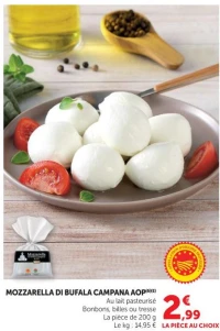 Mozzarella di Bufala Campana AOP