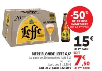 BIERE BLONDE LEFFE 6,6°