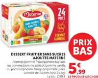 DESSERT FRUITIER SANS SUCRES AJOUTES MATERNE