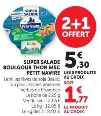 Super Salade Boulgour Thon MSC Petit Navire