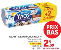 Yaourt à la Grecque Yaos