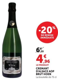 Cremant d'Alsace AOP Brut Hoen