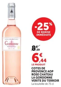 Cotes de Provence AOP Rose Chateau La Gordonne Verite du Terroir