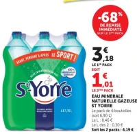 Eau Minérale Naturelle Gazeuse St Yorre