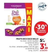 Fruits secs Daco Bello