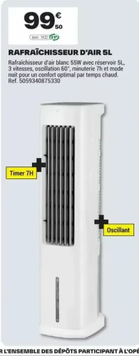 RAFRAÎCHISSEUR D'AIR 5L