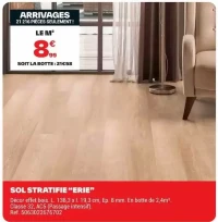 Sol stratifié "Erie"