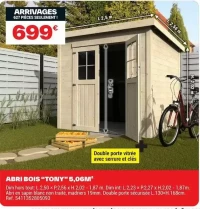 ABRI BOIS "TONY" 5,06M²
