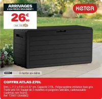Coffre Atlas 270L
