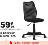 Chaise de bureau Théo