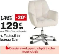 Fauteuil de bureau Eden