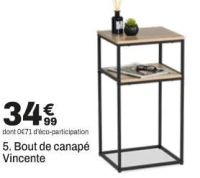 Bout de canapé Vincente
