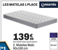 2. Matelas Malo 90x190 cm