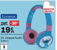 LEXIBOOK 24. Casque Audio 2-en-1