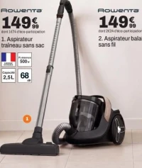Rowenta Aspirateur traîneau sans sac
