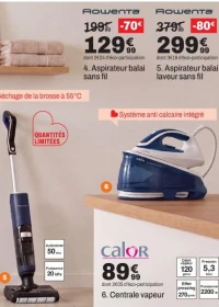 Rowenta Aspirateur balai laveur sans fil