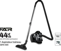FAR Aspirateur traîneau sans sac