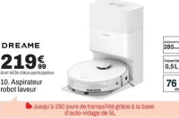 DREAME Aspirateur robot laveur