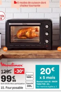 Moulinex Four posable