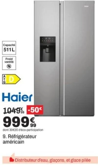 Haier Réfrigérateur américain