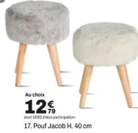Pouf Jacob H. 40 cm