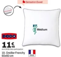 Dodo Oreiller Frenchy 60x60 cm
