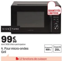 SIGNATURE Four micro-ondes Gril SEB-COM31