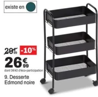 Desserte Edmond noire